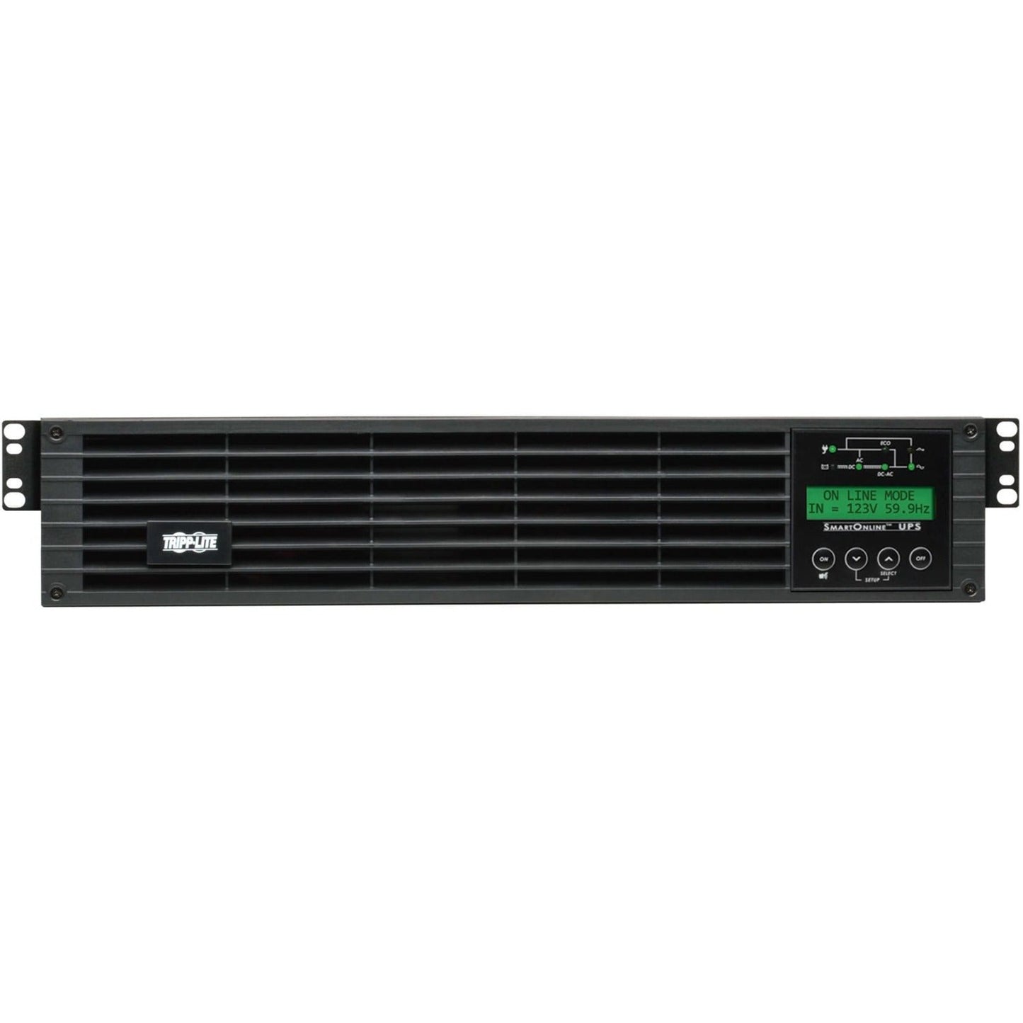 Tripp Lite SmartOnline 120V 3kVA 2.7kW Double-Conversion UPS 2U Rack/Tower Extended Run Network Card Slot LCD USB DB9 Serial