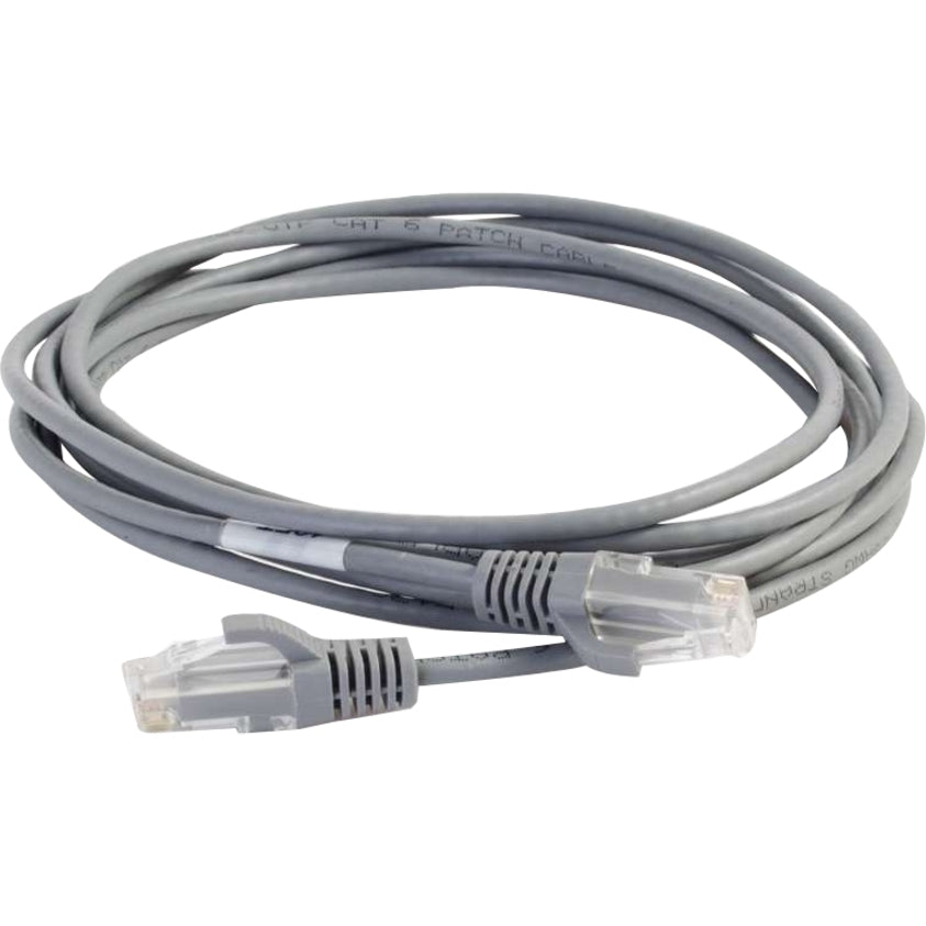 C2G 2.5ft Cat6 Snagless Unshielded (UTP) Slim Network Patch Cable - Gray