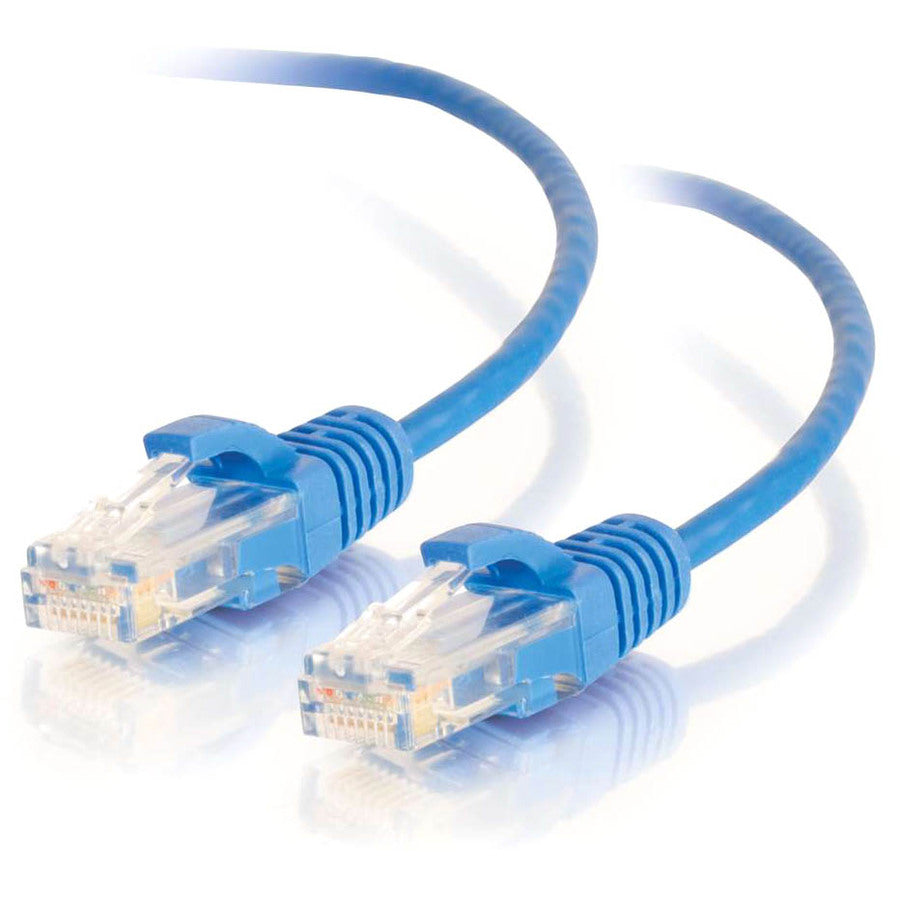 C2G 6in Cat6 Ethernet Cable - Slim - Snagless Unshielded (UTP) - Blue