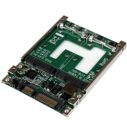 StarTech.com Dual mSATA SSD to 2.5" SATA RAID Adapter Converter