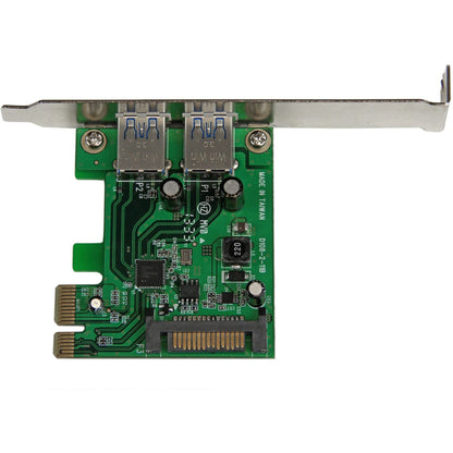 StarTech.com 2 Port PCI Express (PCIe) SuperSpeed USB 3.0 Card Adapter with UASP - SATA Power - 5Gbps