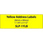 SeikoSLP-1YLB Yellow Address Labels