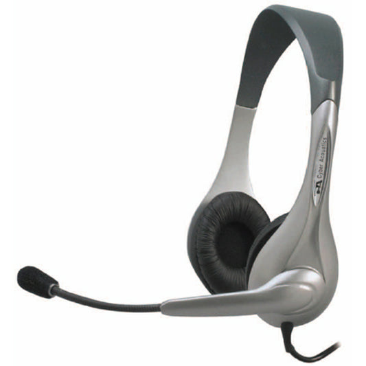 RETAIL SLVR STEREO HEADSET/MIC 