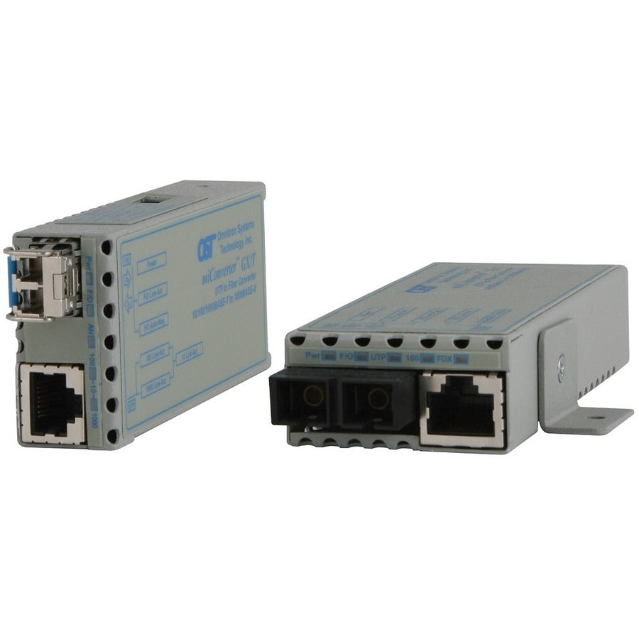 Omnitron Systems 10/100/1000BASE-T to 1000BASE-X Ethernet Media Converter