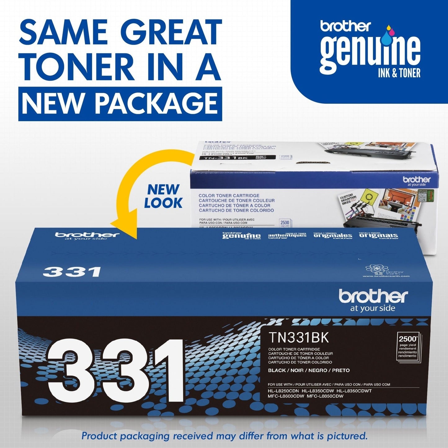 Brother Genuine TN331BK Black Toner Cartridge