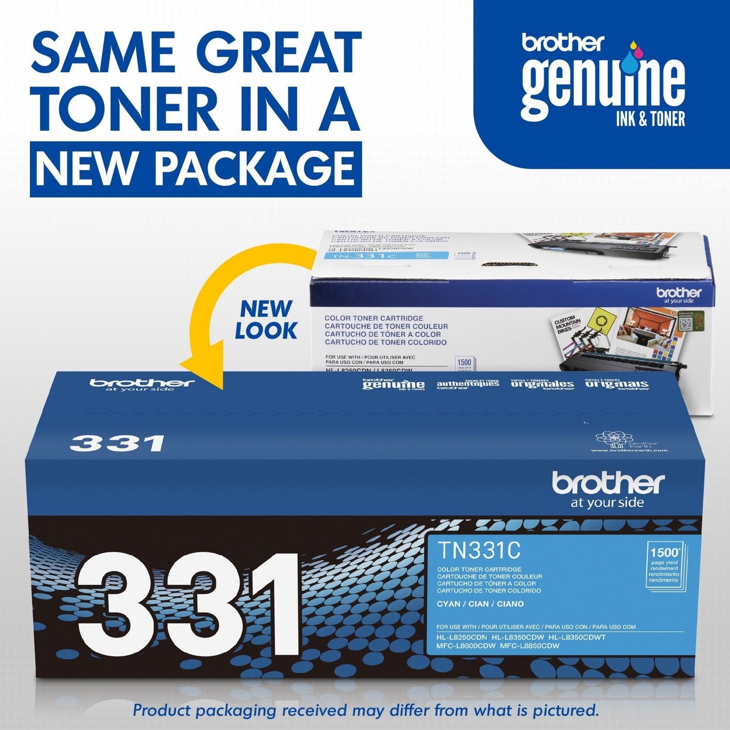 Brother Genuine TN331C Cyan Toner Cartridge