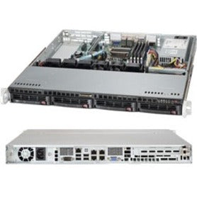 Supermicro SuperServer 5018A-MHN4 1U Rack Server - 1 x Intel Atom C2758 2.40 GHz - Serial ATA/300 Serial ATA/600 Controller