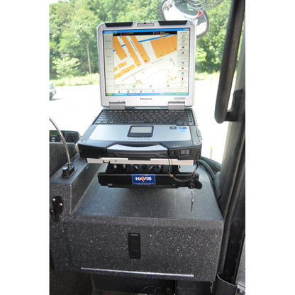 Havis Vehicle Mount for Computer Docking Station Notebook - Black Powder Coat