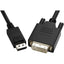 Unirise 6ft DVI-Digital Dual link to Displayport Male - Male