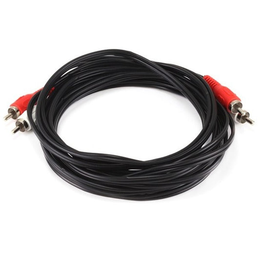 Monoprice 12ft 2 RCA Plug/2 RCA Plug M/M Cable - Black