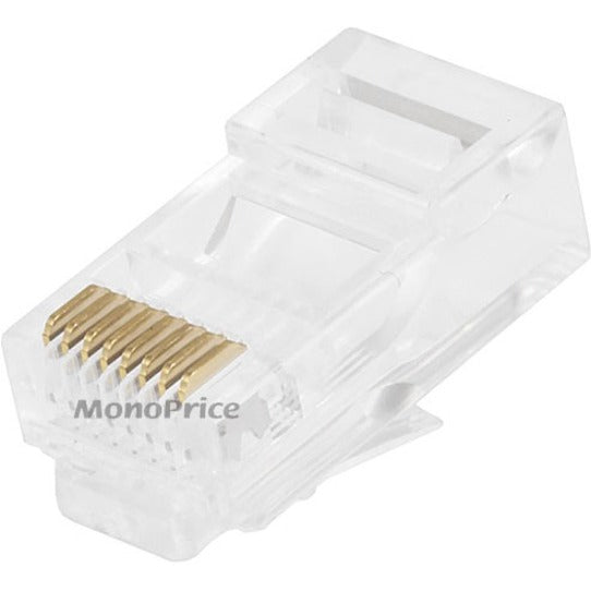 Monoprice RJ-45 Modular Plugs RJ45 - 100 Pack For Stranded Cable