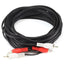 Monoprice 25ft 2 RCA Plug/2 RCA Plug M/M Cable - Black