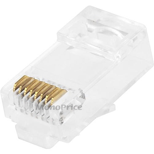 Monoprice Cat6 Plug Stranded W/Insert 50U 100pcs/Bag