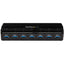 StarTech.com 7 Port SuperSpeed USB 3.0 Hub - 5Gbps - Desktop USB Hub with Power Adapter - Black