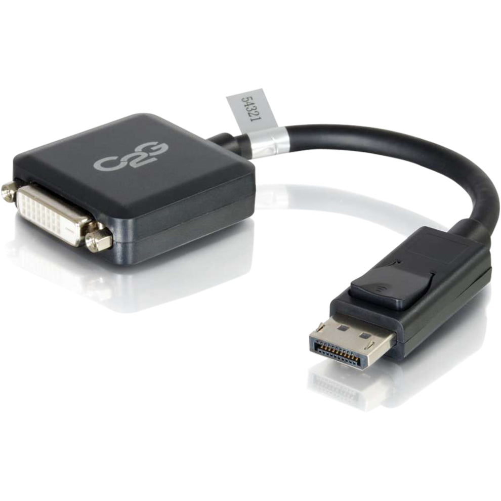 C2G 8in DisplayPort to DVI-D (Single-Link) Adapter Converter - M/F