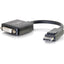 C2G 8in DisplayPort to DVI-D (Single-Link) Adapter Converter - M/F