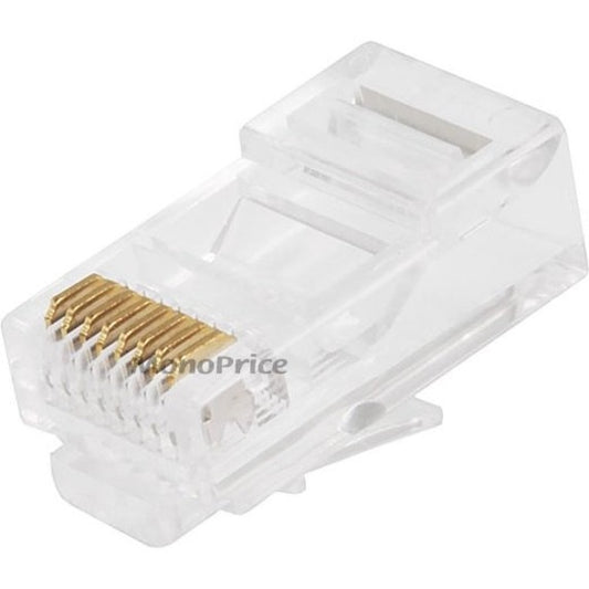 Monoprice RJ-45 Modular Plugs RJ45 - 100 Pack For Solid