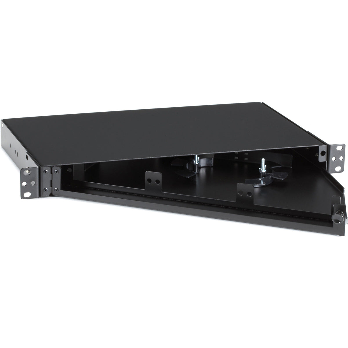 Black Box Rackmount Fiber Shelf 1U 3-Adapter Panel