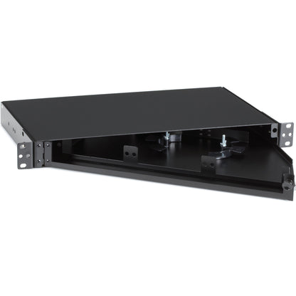 Black Box Rackmount Fiber Shelf 1U 3-Adapter Panel