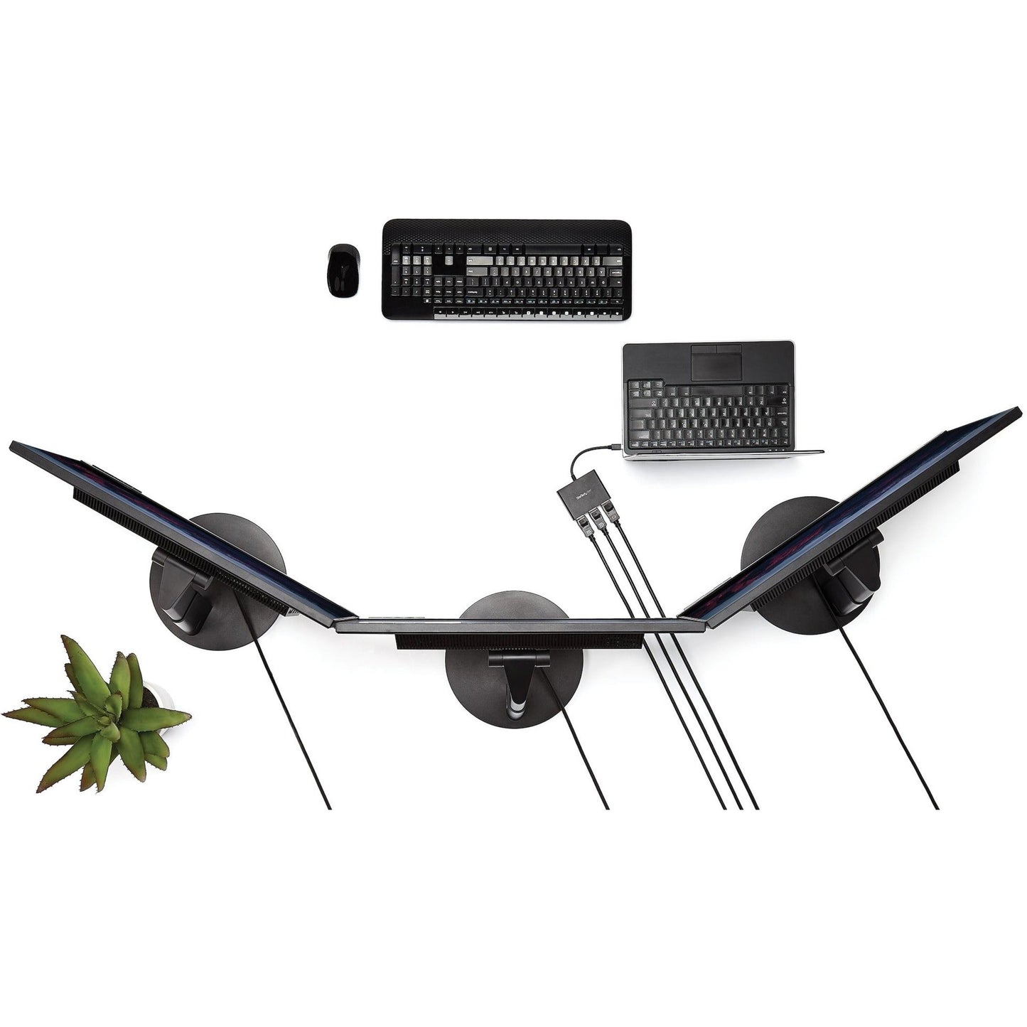 StarTech.com 3-Port Multi Monitor Adapter Mini DisplayPort 1.2 to DP MST Hub Video Splitter for Extended Desktop Mode Windows Only