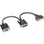 Tripp Lite DVI Y Splitter Cable Digital and VGA Monitors (DVI-I M to DVI-D F and HD15 F) 6-in. (15.24 cm)