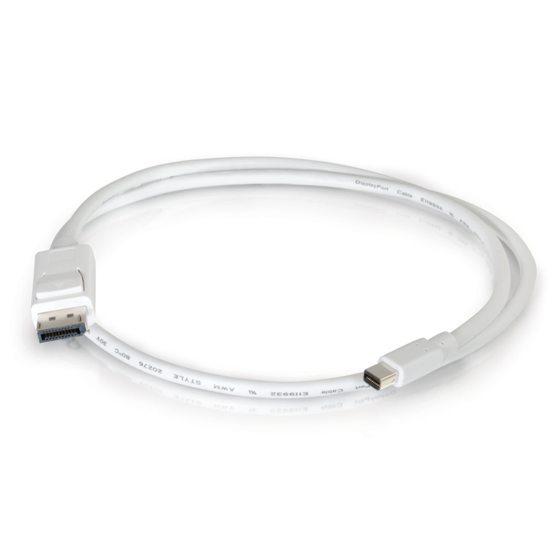 C2G 10ft Mini DisplayPort to DisplayPort Adapter Cable M/M - White