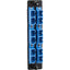 Black Box High-Density Adapter Panel Ceramic Sleeves (6) SC Duplex Pairs Blue