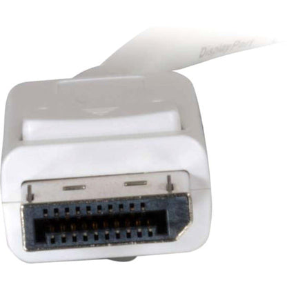 C2G 3ft Mini DisplayPort to DisplayPort Adapter Cable M/M - White