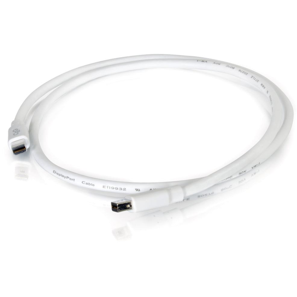 C2G 6ft Mini DisplayPort Cable M/M - White