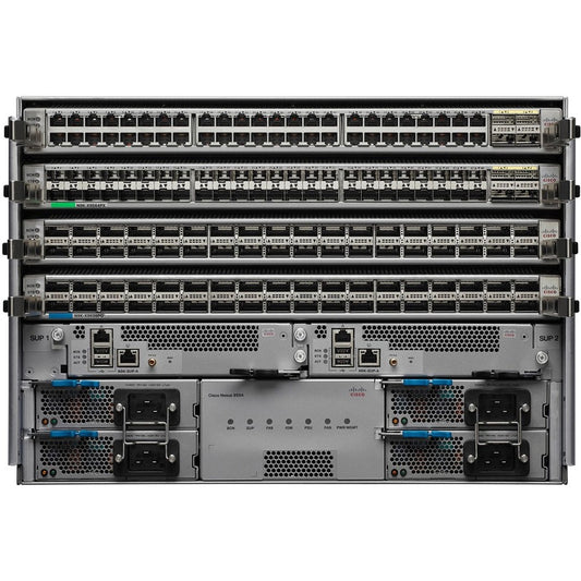 Cisco Nexus 9504 Chassis Bundle with 1 Sup 3 PS 2 SC 6 FM 3 FT