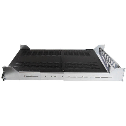 StarTech.com 2U Vented Sliding Rack Shelf w/ Cable Management Arm & 27.7 to 31.6in Adjustable Mounting Depth - 50lbs / 22.7kg - 24in Deep