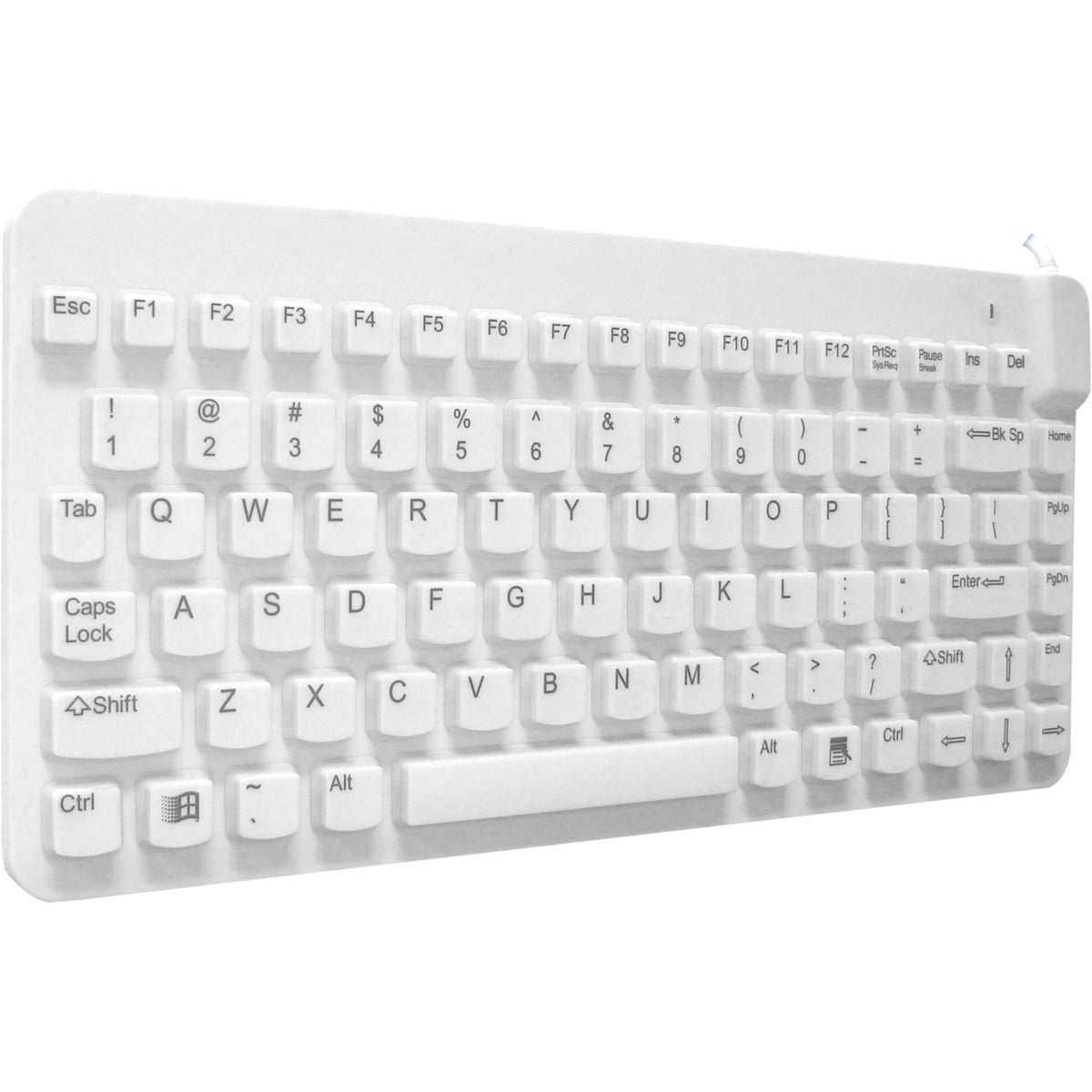 Man & Machine Premium Waterproof Disinfectable Silent 12" Keyboard