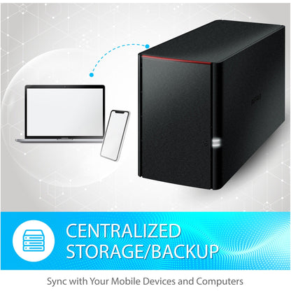 Buffalo LinkStation 220 4TB Personal Cloud Storage with Hard Drives Included