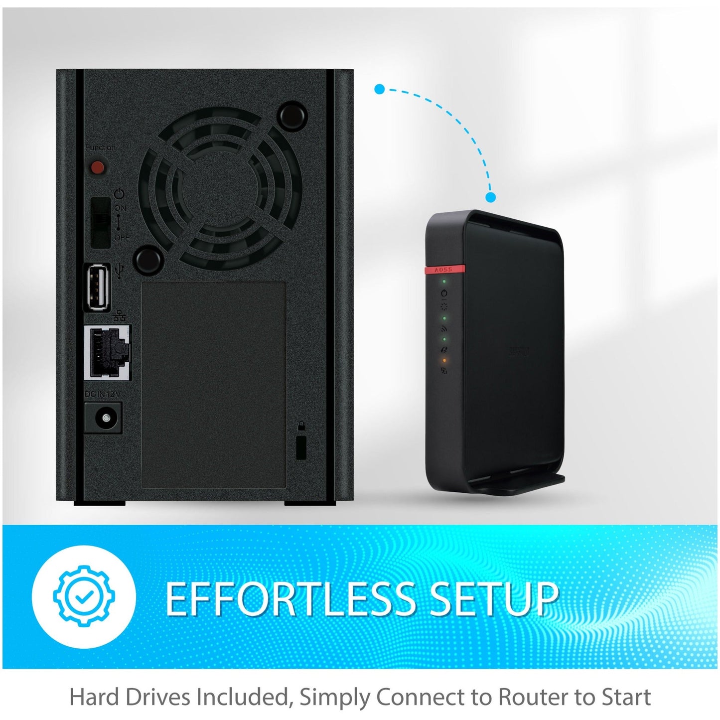 Buffalo LinkStation 220 8TB Personal Cloud Storage with Hard Drives Included