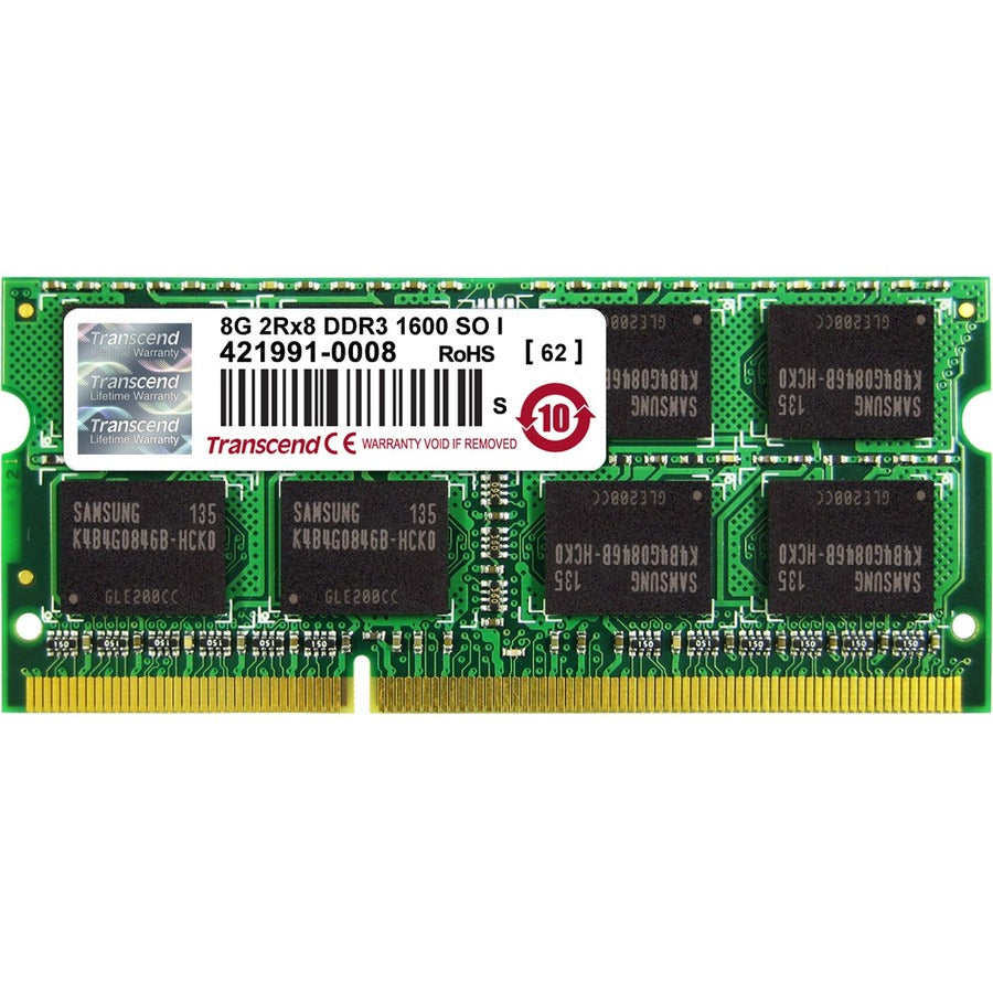 8GB DDR3 1600MHZ SODIMM DR X8  