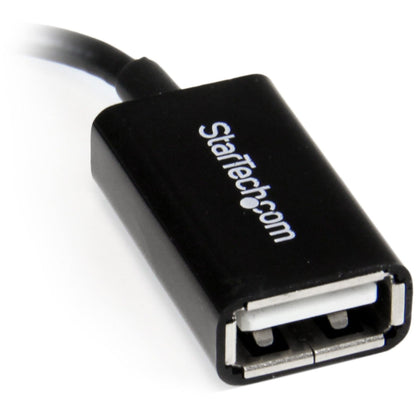 StarTech.com 5in Right Angle Micro USB to USB OTG Host Adapter M/F