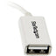 StarTech.com 5in White Micro USB to USB OTG Host Adapter M/F