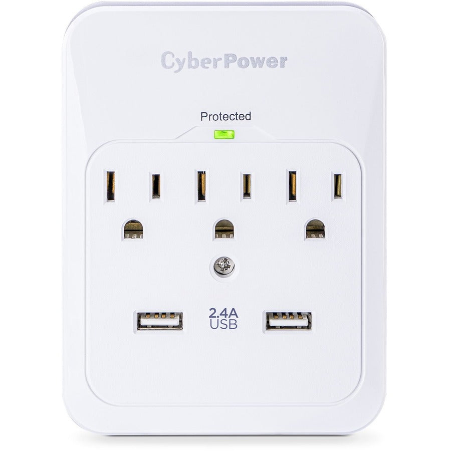 CyberPower CSP300WUR1 Professional 3 - Outlet Surge with 600 J