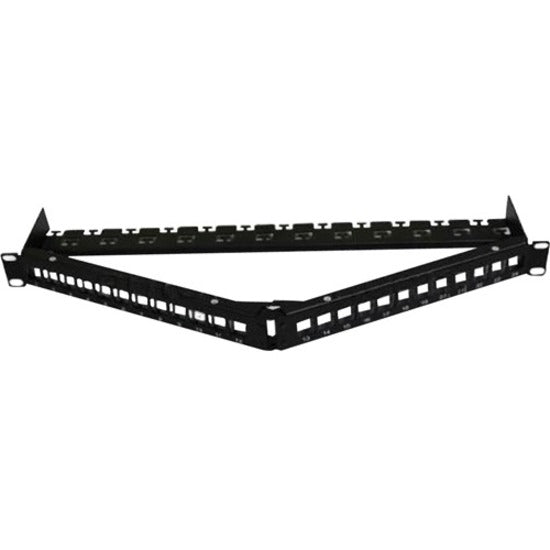 19IN CAT6A 24-PORT ANGLED PATCH