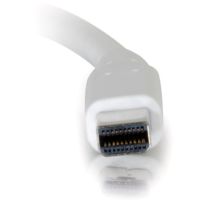 C2G 3ft Mini DisplayPort Cable 4K 30Hz - White