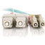 C2G 12m LC-SC 10Gb 50/125 OM3 Duplex Multimode PVC Fiber Optic Cable - Aqua