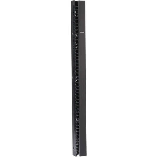 Black Box Vertical IT Rackmount Cable Manager - 45U x 3.5"W Single-Sided Black