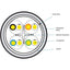 CAT6 400-MHZ SOLID BULK CABLE F