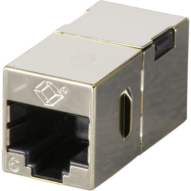 Black Box Cat.6 Coupler - Shielded Straight-Pin Office Silver 10-Pack