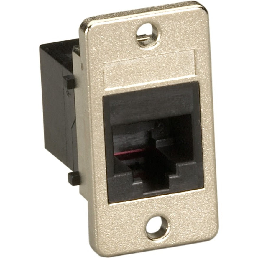 Black Box Panel-Mount Coupler - Unshielded RJ45 8-Wire Black – Tekmentum