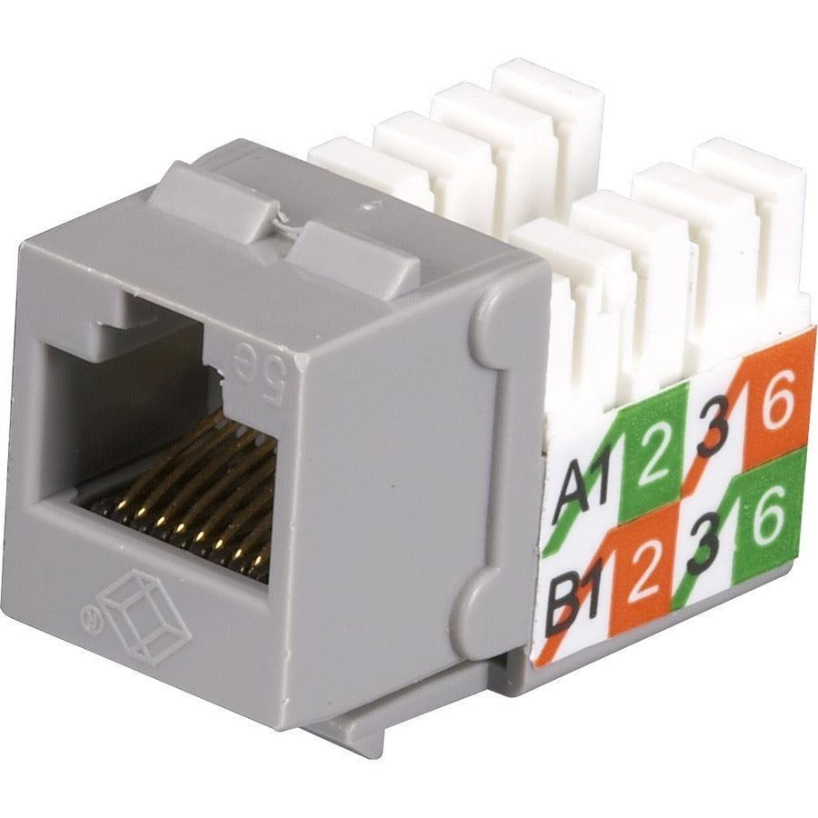 Black Box CAT5e Keystone Jack - Unshielded Gray