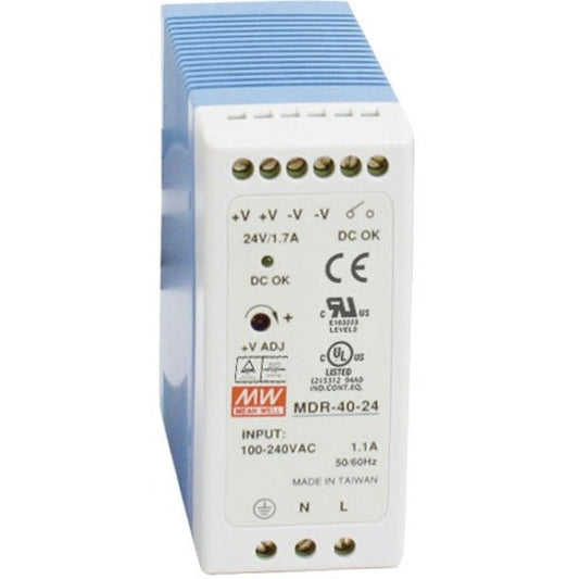 Black Box DIN Rail Industrial Power Supply - 40W 24VDC