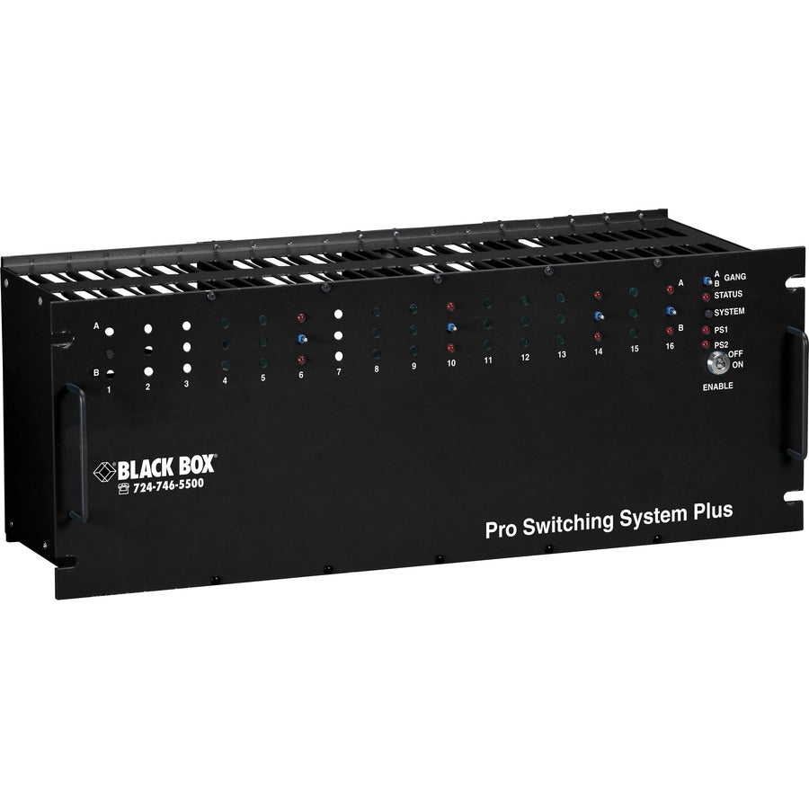 Black Box Pro Switching Gang Switch Chassis - 4U 18-Card Slot