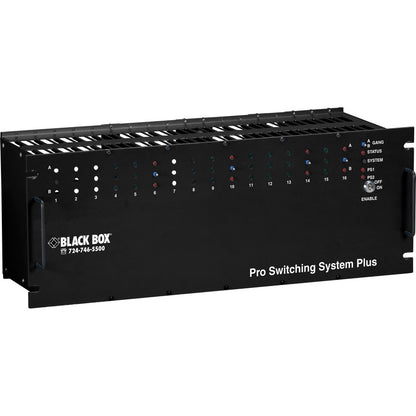 Black Box Pro Switching Gang Switch Chassis - 4U 18-Card Slot