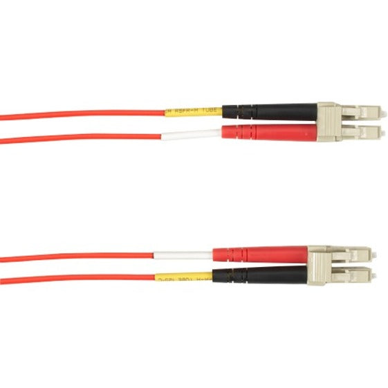 Black Box 5-m LC-LC 50-Micron Multimode Plenum Red Fiber Optic Cable